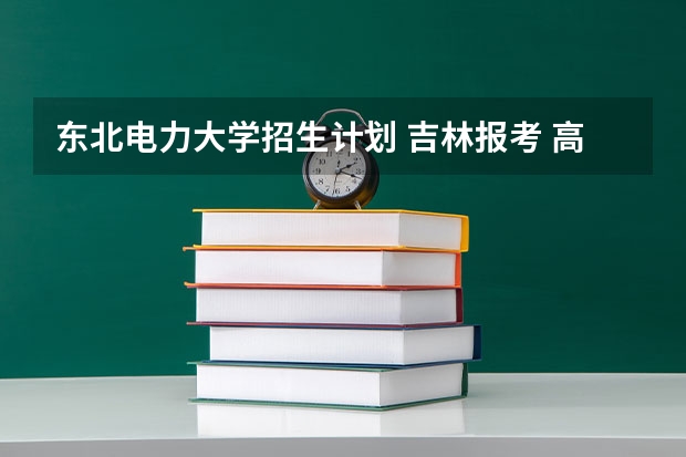 东北电力大学招生计划 吉林报考 高分在线等