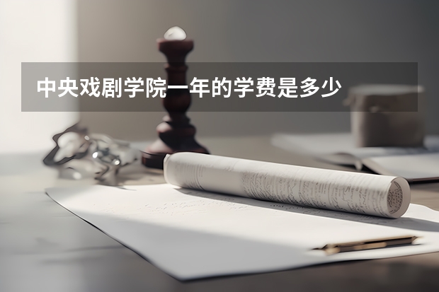 中央戏剧学院一年的学费是多少