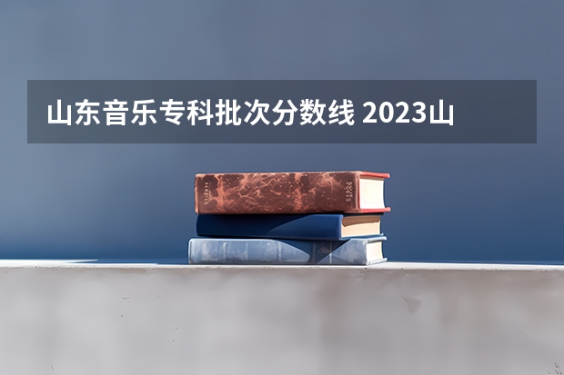 山东音乐专科批次分数线 2023山东分数线