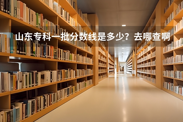 山东专科一批分数线是多少？去哪查啊？