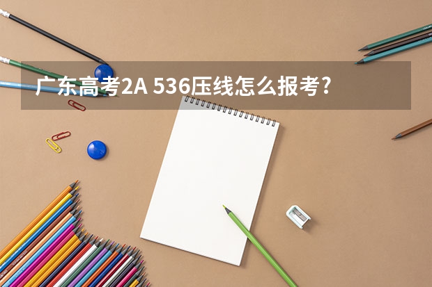 广东高考2A 536压线怎么报考?是不是很危险啊?介绍些学校