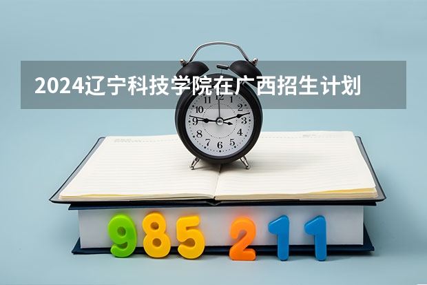 2024辽宁科技学院在广西招生计划详解