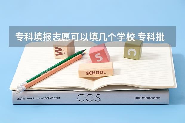 专科填报志愿可以填几个学校 专科批志愿可以报几个学校