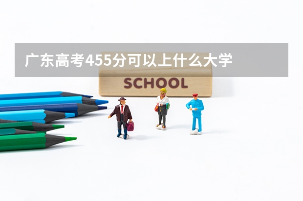 广东高考455分可以上什么大学