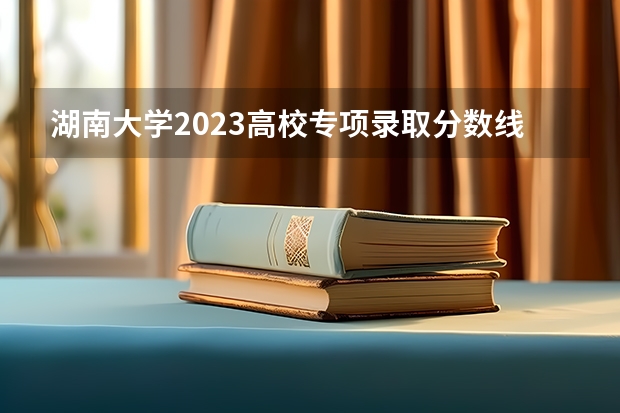 湖南大学2023高校专项录取分数线（湖北各高校录取分数线一览表）