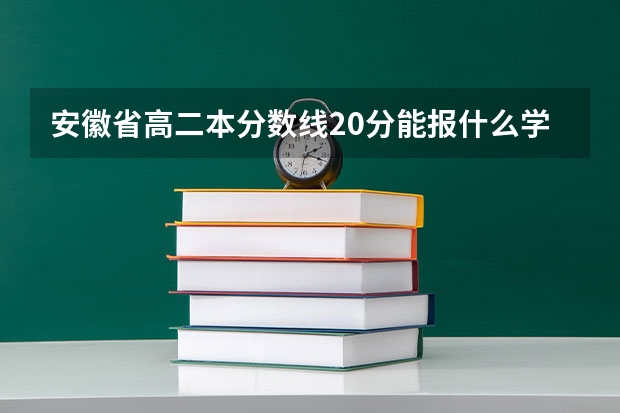 安徽省高二本分数线20分能报什么学校啊？