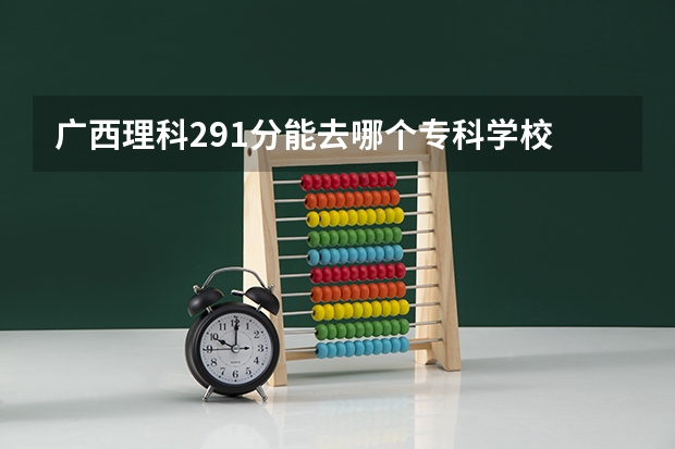 广西理科291分能去哪个专科学校