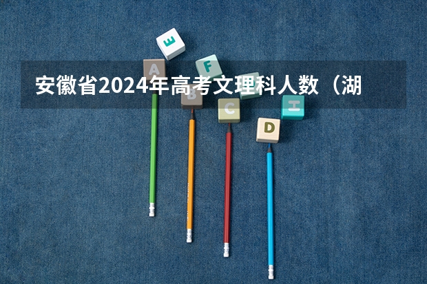 安徽省2024年高考文理科人数（湖南省九校联盟难度）