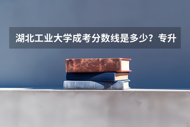 湖北工业大学成考分数线是多少？专升本的？