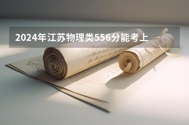 2024年江苏物理类556分能考上什么大学？