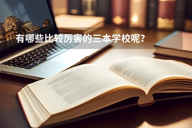 有哪些比较厉害的三本学校呢？