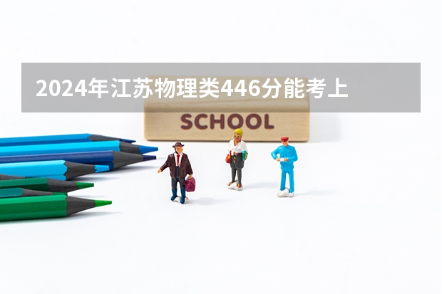 2024年江苏物理类446分能考上什么大学？