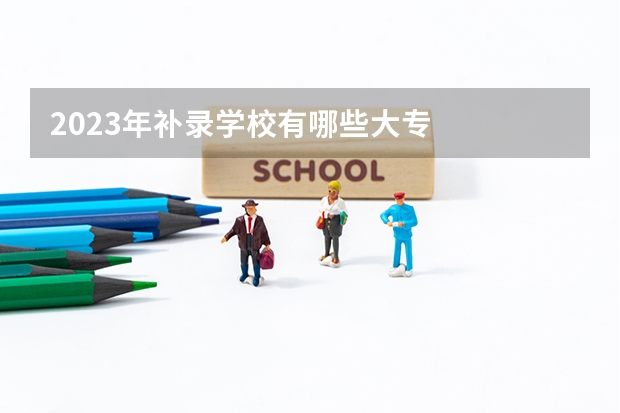 2023年补录学校有哪些大专