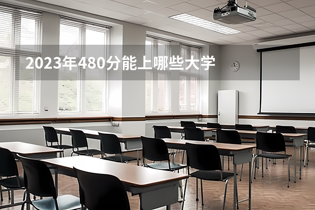 2023年480分能上哪些大学