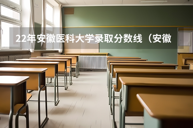 22年安徽医科大学录取分数线（安徽医科大学分数线）