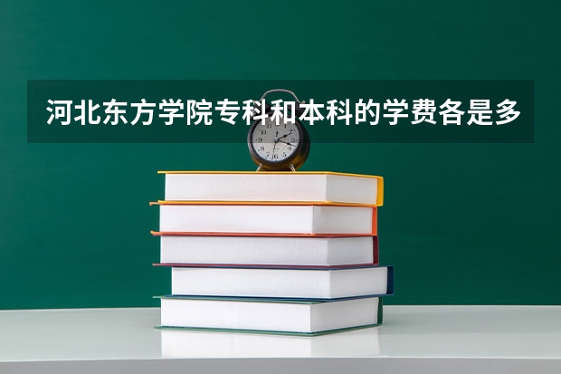 河北东方学院专科和本科的学费各是多少？