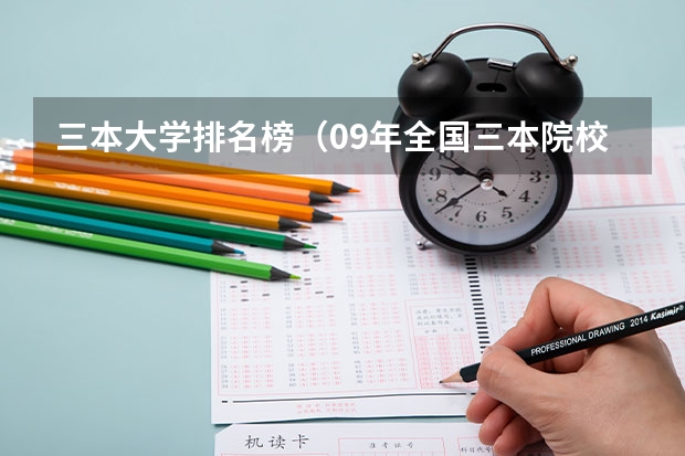 三本大学排名榜（09年全国三本院校的排名...还有学费排名..都请大家给我列出来,,万分感谢...）