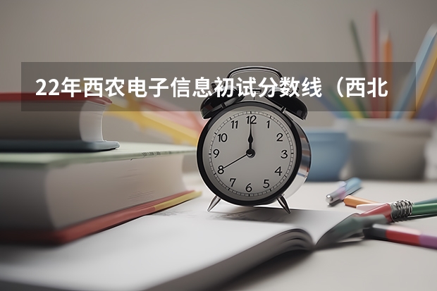 22年西农电子信息初试分数线（西北农林科技大学专升本录取分数线）