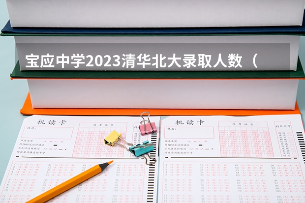 宝应中学2023清华北大录取人数（宝应中学高考成绩）