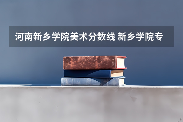 河南新乡学院美术分数线 新乡学院专升本录取分数线