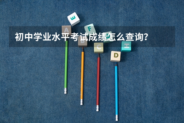 初中学业水平考试成绩怎么查询？