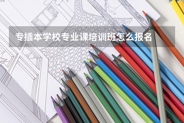 专插本学校专业课培训班怎么报名