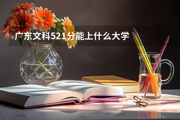 广东文科521分能上什么大学