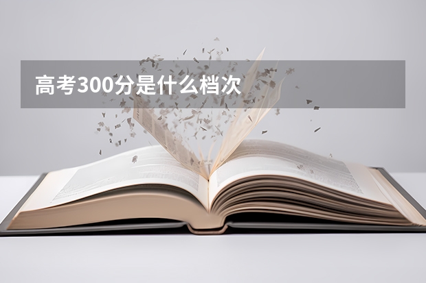 高考300分是什么档次