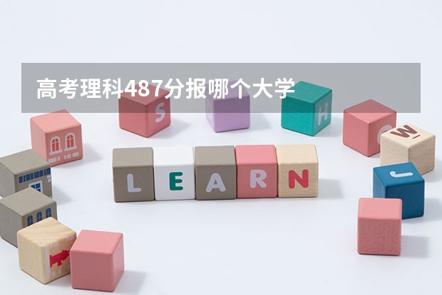 高考理科487分报哪个大学