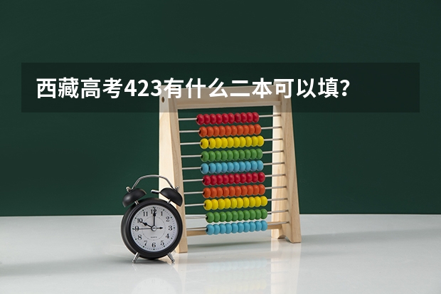 西藏高考423有什么二本可以填？