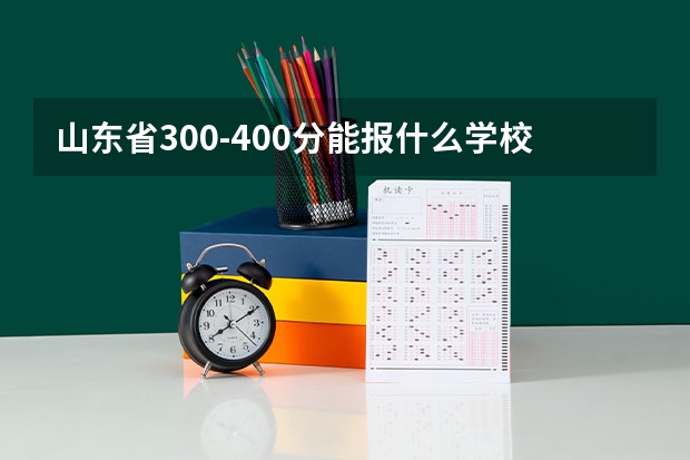 山东省300-400分能报什么学校