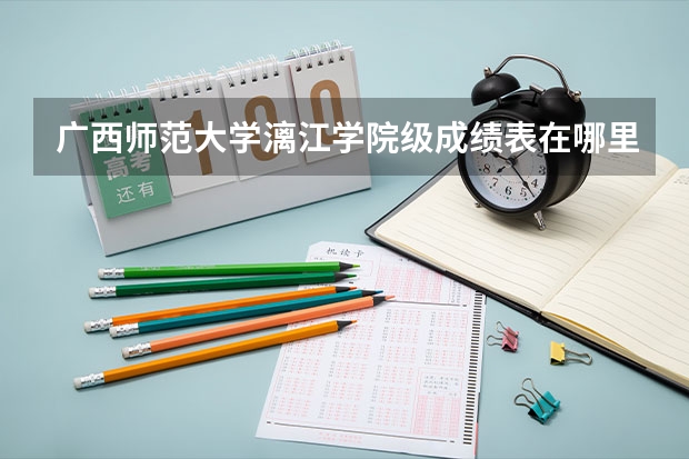 广西师范大学漓江学院级成绩表在哪里查询