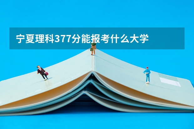 宁夏理科377分能报考什么大学