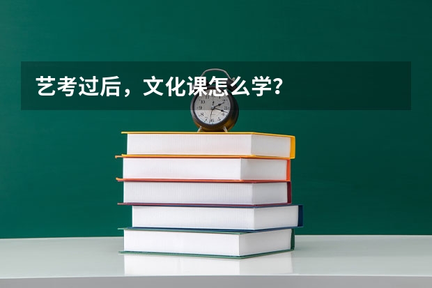 艺考过后，文化课怎么学？