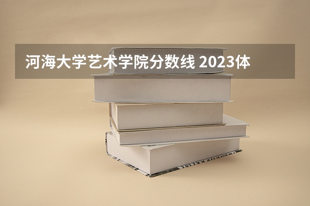 河海大学艺术学院分数线 2023体育单招分数线表