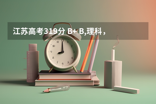 江苏高考319分 B+ B,理科，如果想在二本的大学碰碰运气，大概报什么学校呢？