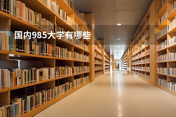 国内985大学有哪些