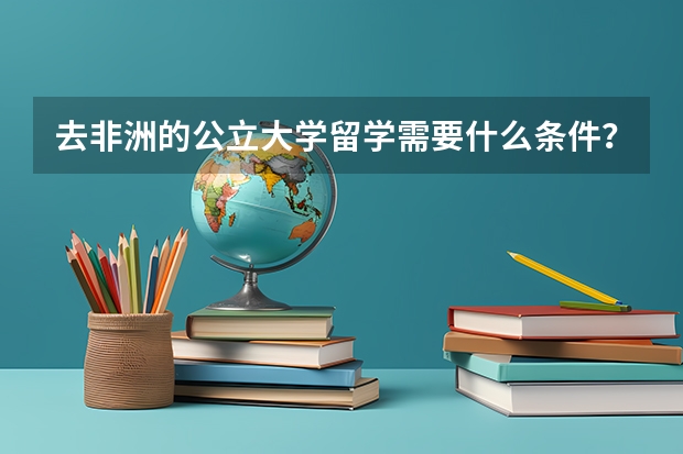 去非洲的公立大学留学需要什么条件？