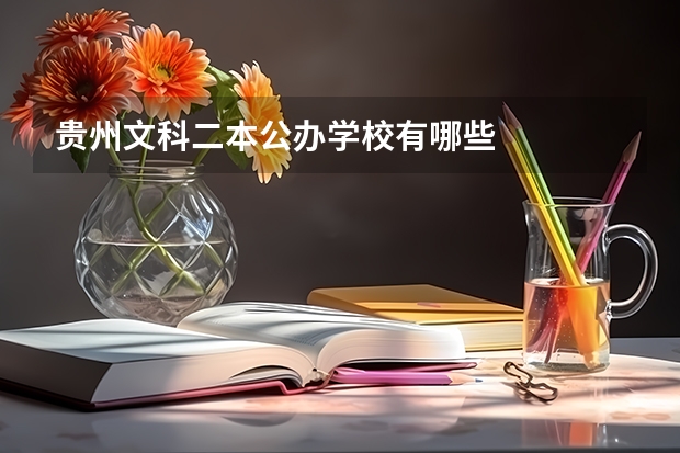 贵州文科二本公办学校有哪些